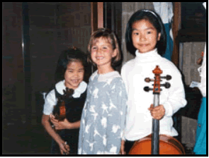 Children at a instrumental recital