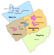 New River Valley Map